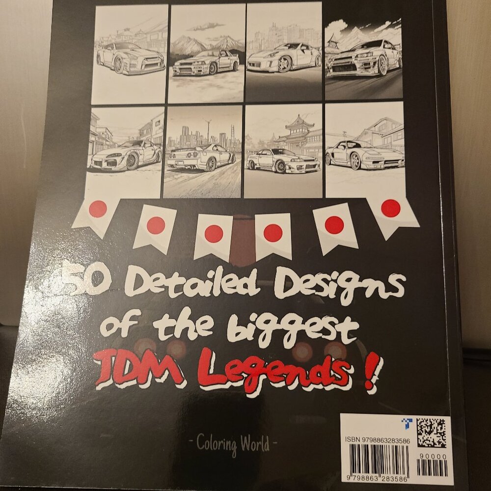 3 COLORING BOOKS SET-VINTAGE CAR&TRUCKS, JAPANESE CARS, MODIFIED CARS-BRAND NEW - Picture 7 of 11